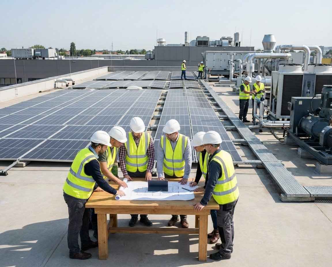 Comment fonctionne une installation solaire professionnelle